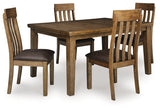 Urbinforte Dining Table and 4 Chairs by Ashley at Eve Furniture