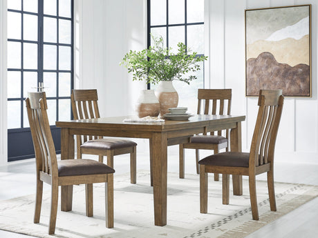 Urbinforte Dining Table and 4 Chairs by Ashley at Eve Furniture