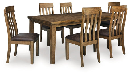 Urbinforte Dining Table and 6 Chairs by Ashley at Eve Furniture