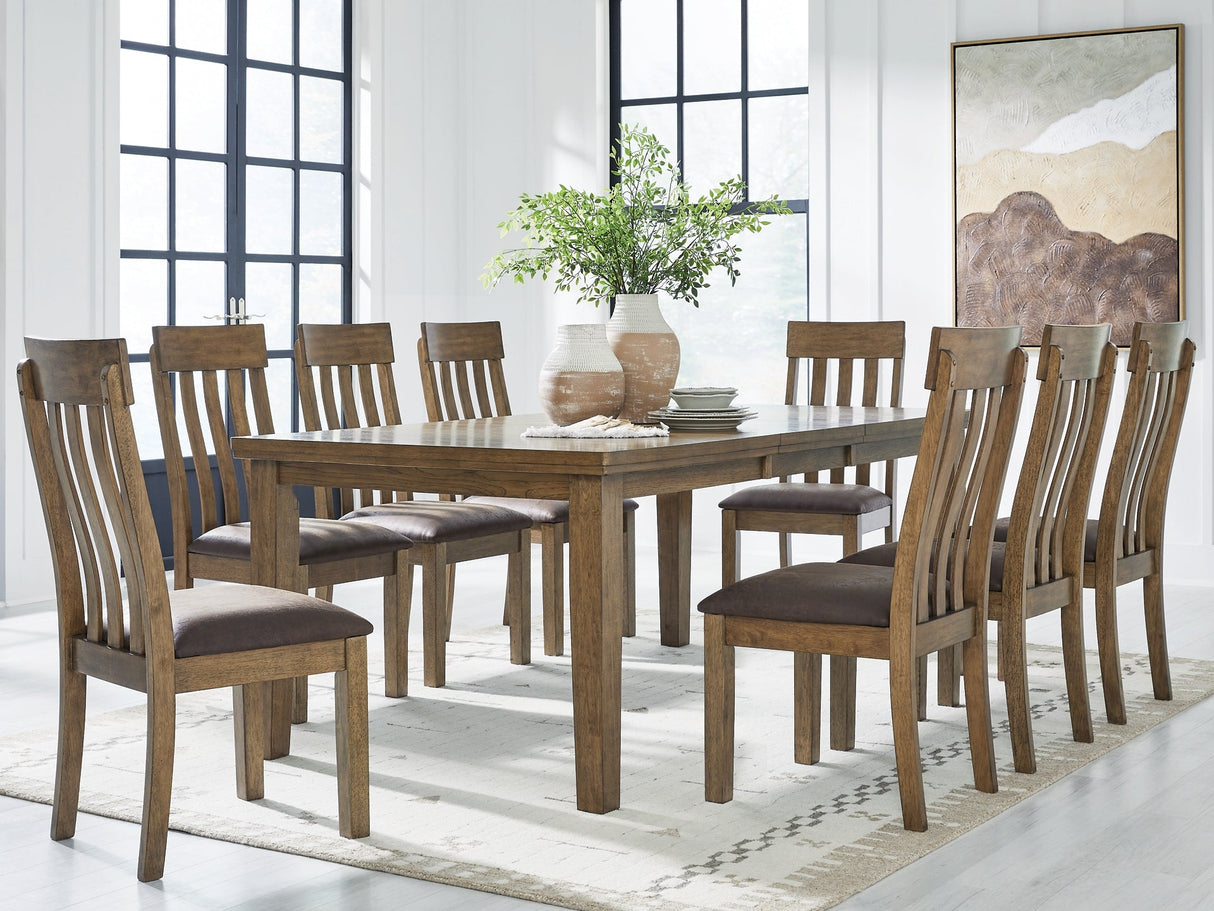 Urbinforte Dining Table and 8 Chairs by Ashley at Eve Furniture
