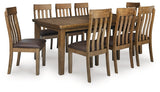 Urbinforte Dining Table and 8 Chairs by Ashley at Eve Furniture