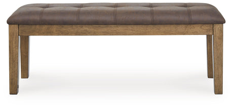 Urbinforte Light Brown 50" Dining Bench by Ashley at Eve Furniture
