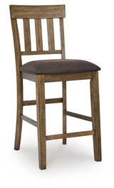 Urbinforte Light Brown Counter Height Barstool, Set of 2 by ASHLEY FURNITURE at Eve Furniture