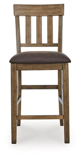 Urbinforte Light Brown Counter Height Barstool, Set of 2 by ASHLEY FURNITURE at Eve Furniture