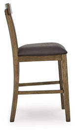 Urbinforte Light Brown Counter Height Barstool, Set of 2 by ASHLEY FURNITURE at Eve Furniture