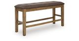Urbinforte Light Brown Counter Height Dining Bench by ASHLEY FURNITURE at Eve Furniture