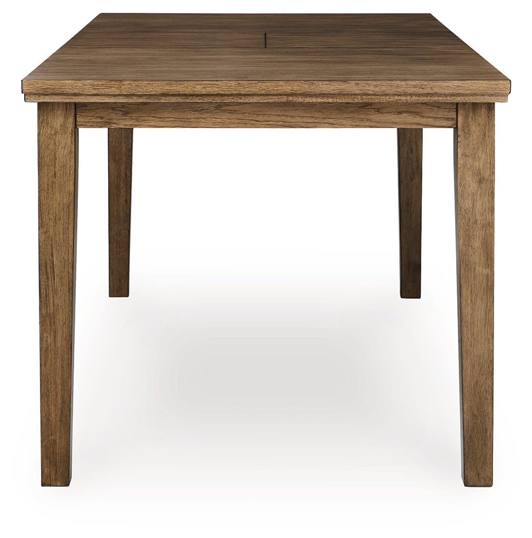 Urbinforte Light Brown Counter Height Dining Extension Table by ASHLEY FURNITURE at Eve Furniture