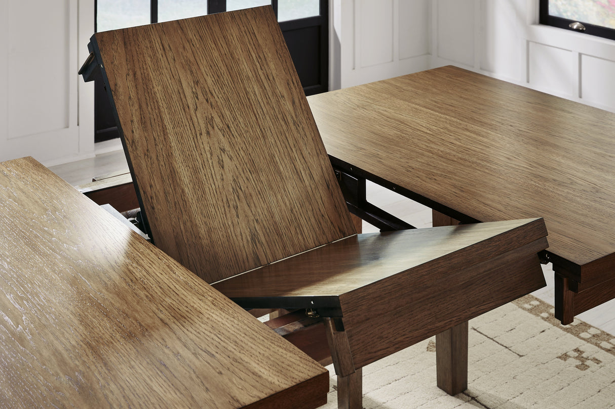 Urbinforte Light Brown Counter Height Dining Extension Table by ASHLEY FURNITURE at Eve Furniture
