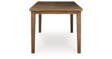 Urbinforte Light Brown Counter Height Dining Extension Table by ASHLEY FURNITURE at Eve Furniture