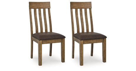 Urbinforte Light Brown Dining Chair, Set of 2 by Ashley at Eve Furniture