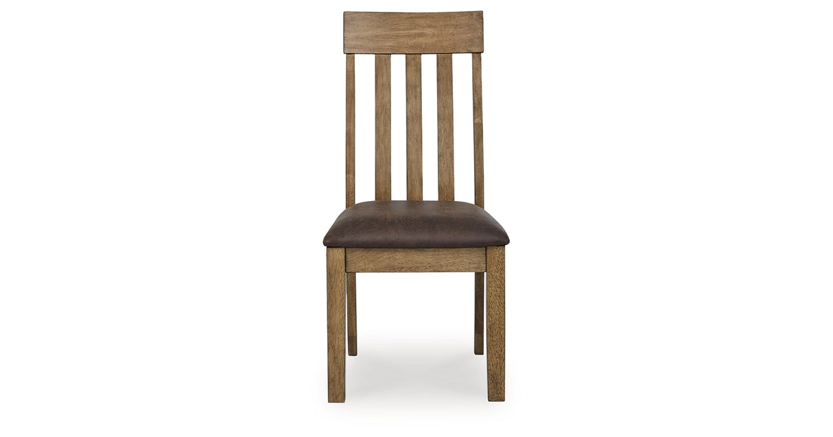 Urbinforte Light Brown Dining Chair, Set of 2 by ASHLEY FURNITURE at Eve Furniture