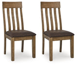 Urbinforte Light Brown Dining Chair, Set of 2 by ASHLEY FURNITURE at Eve Furniture