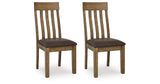 Urbinforte Light Brown Dining Chair, Set of 2 by ASHLEY FURNITURE at Eve Furniture