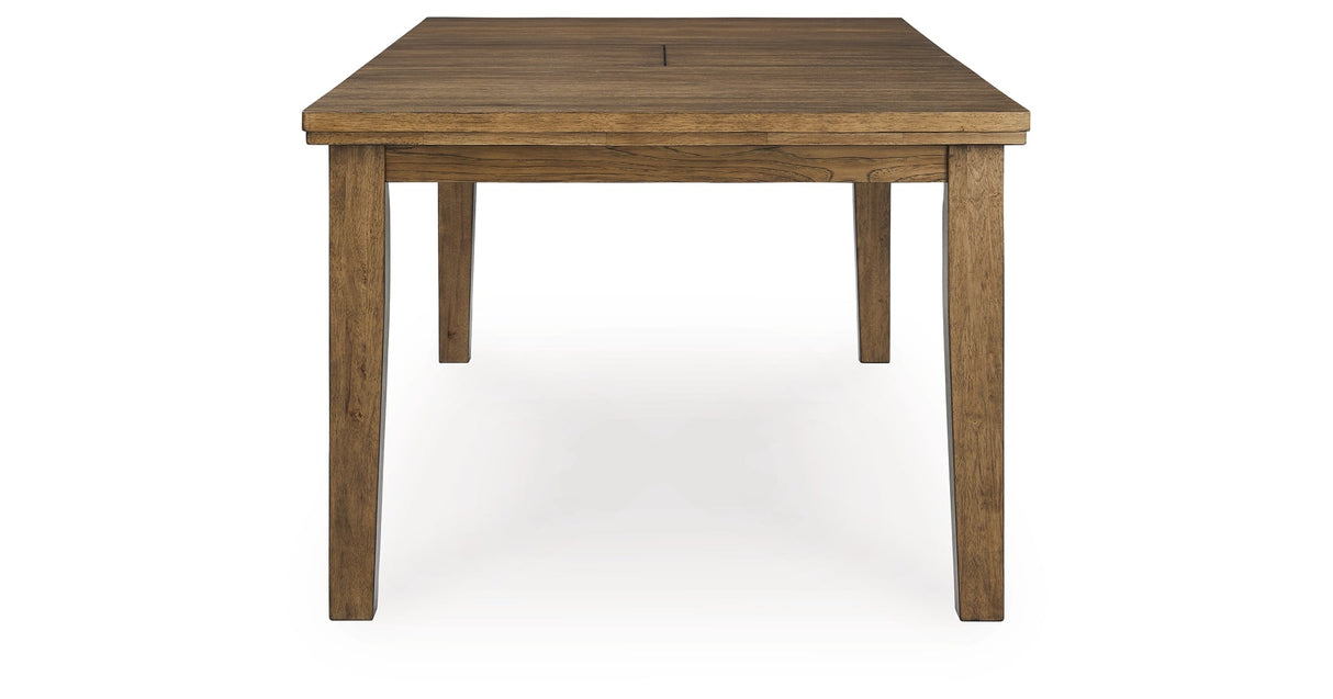 Urbinforte Light Brown Dining Extension Table by ASHLEY FURNITURE at Eve Furniture