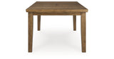 Urbinforte Light Brown Dining Extension Table by ASHLEY FURNITURE at Eve Furniture
