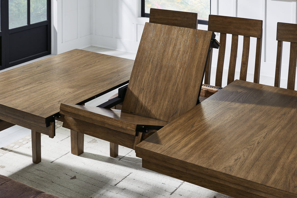 Urbinforte Light Brown Dining Extension Table by ASHLEY FURNITURE at Eve Furniture