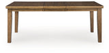 Urbinforte Light Brown Dining Extension Table by ASHLEY FURNITURE at Eve Furniture