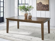 Urbinforte Light Brown Dining Extension Table by ASHLEY FURNITURE at Eve Furniture