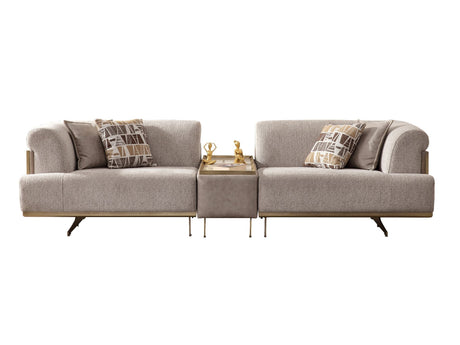 Urla 4-pieces (Sofa & Module Sofa & 2 Chair) Livingroom Set Cream by Furnia at Eve Furniture