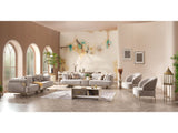 Urla 4-pieces (Sofa & Module Sofa & 2 Chair) Livingroom Set Cream by Furnia at Eve Furniture