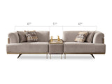 Urla 4-pieces (Sofa & Module Sofa & 2 Chair) Livingroom Set Cream by Furnia at Eve Furniture