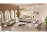 Urla 4-pieces (Sofa & Module Sofa & 2 Chair) Livingroom Set Cream by Furnia at Eve Furniture