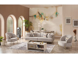 Urla 4-pieces (Sofa & Module Sofa & 2 Chair) Livingroom Set Cream by Furnia at Eve Furniture
