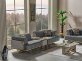 Urla 4-pieces (Sofa & Module Sofa & 2 Chair) Livingroom Set in Grey by Furnia at Eve Furniture