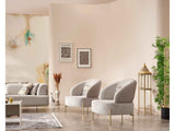 Urla Cream Chair by Furnia at Eve Furniture