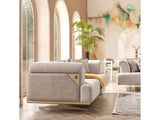 Urla Cream Stationary Sofa by Furnia at Eve Furniture