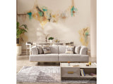 Urla Cream Stationary Sofa by Furnia at Eve Furniture