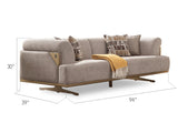 Urla Cream Stationary Sofa by Furnia at Eve Furniture