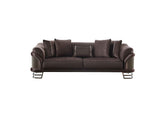 Urla Dark Grey Stationary Sofa by Furnia at Eve Furniture