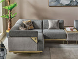 Urla Gray Modular Sectional by Furnia at Eve Furniture