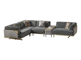 Urla Gray Modular Sectional by Furnia at Eve Furniture