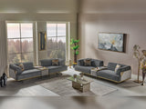 Urla Grey Stationary Module Sofa by Furnia at Eve Furniture