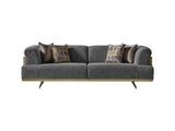 Urla Grey Stationary Sofa by Furnia at Eve Furniture