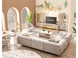 Urla Modular Sectional Sofa Cream by Furnia at Eve Furniture