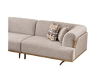 Urla Modular Sectional Sofa Cream by Furnia at Eve Furniture
