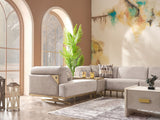 Urla Modular Sectional Sofa Cream by Furnia at Eve Furniture