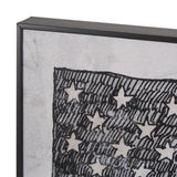 USA Flag by Mercana Studio a Hand Embellished Framed Art Print by Mercana at Eve Furniture