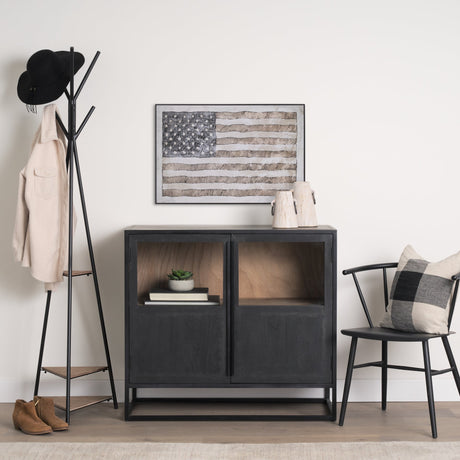 USA Flag by Mercana Studio a Hand Embellished Framed Art Print by Mercana at Eve Furniture
