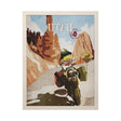 Utah Go USA (L) by Mercana Studio a Hand Embellished Decograph Framed Art Print by Mercana at Eve Furniture