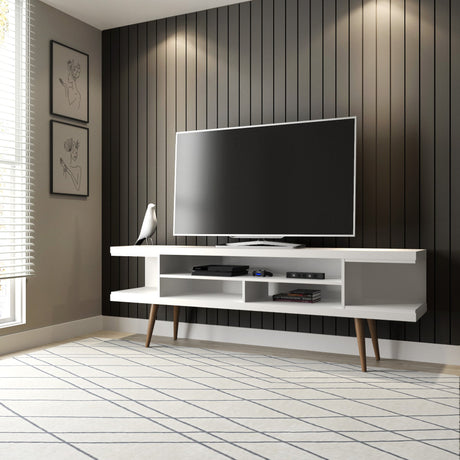 Utopia 70.47 TV Stand in White Matte by Manhattan Comfort at Eve Furniture