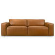 Uvalde Mid-Century Modern Vegan Leather Luxurious Sofa by Ashcroft Imports at Eve Furniture