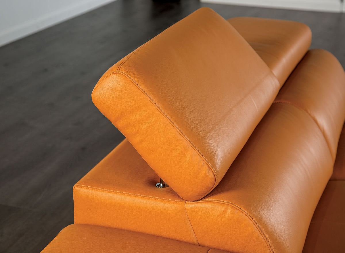 Vadso Tangerine Sectional with Left Chaise