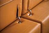 Vadso Tangerine Sectional with Right Chaise by Furniture of America at Eve Furniture