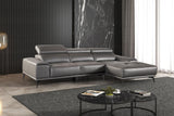 Vadso Dark Gray Sectional with Right Chaise by Furniture of America at Eve Furniture