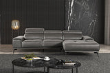 Vadso Dark Gray Sectional with Right Chaise by Furniture of America at Eve Furniture