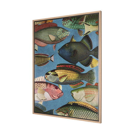 Vadum Piscis by Mercana Studio a Hand Embelished Textured Framed Art Print by Mercana at Eve Furniture